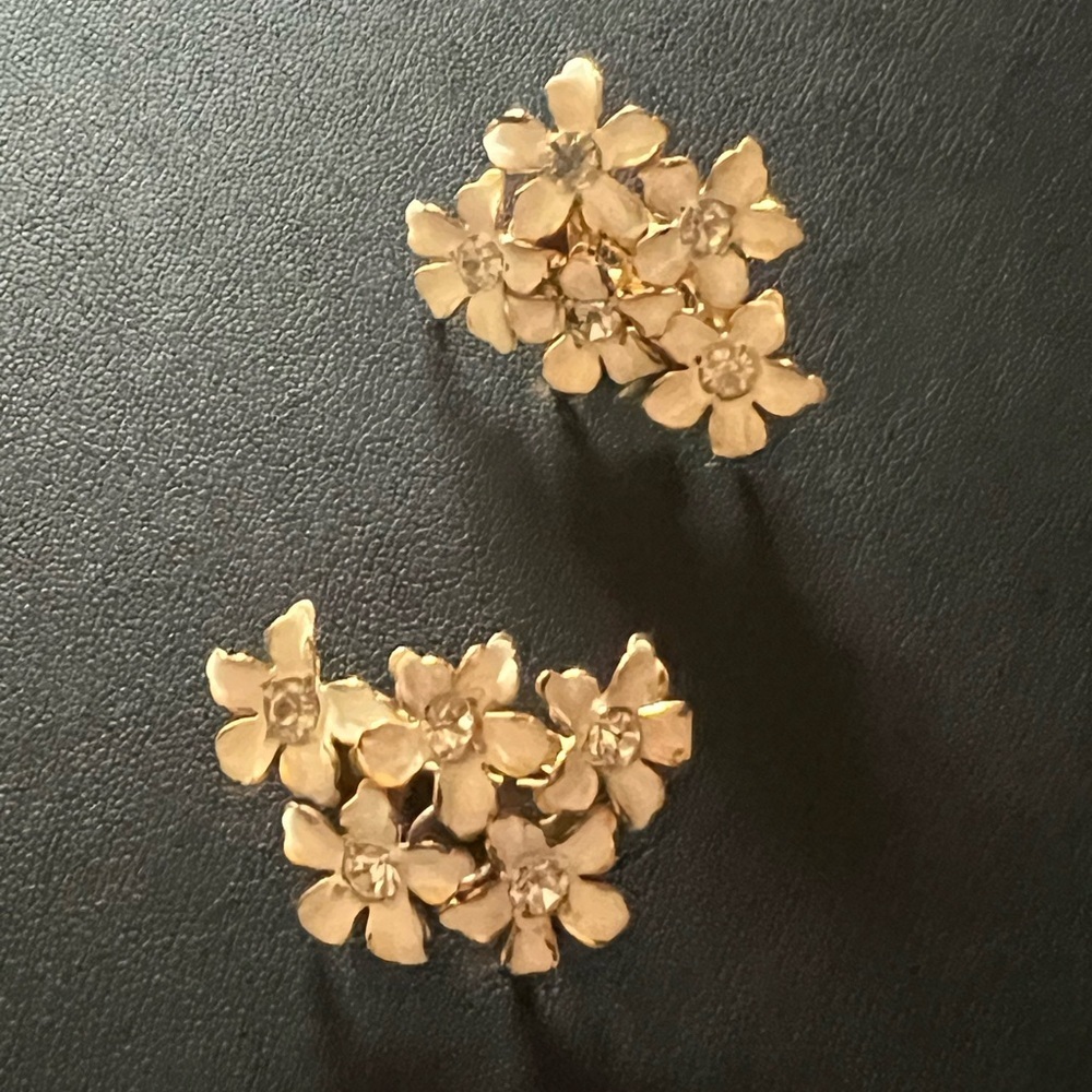 Sandro Gold Floral Earrings